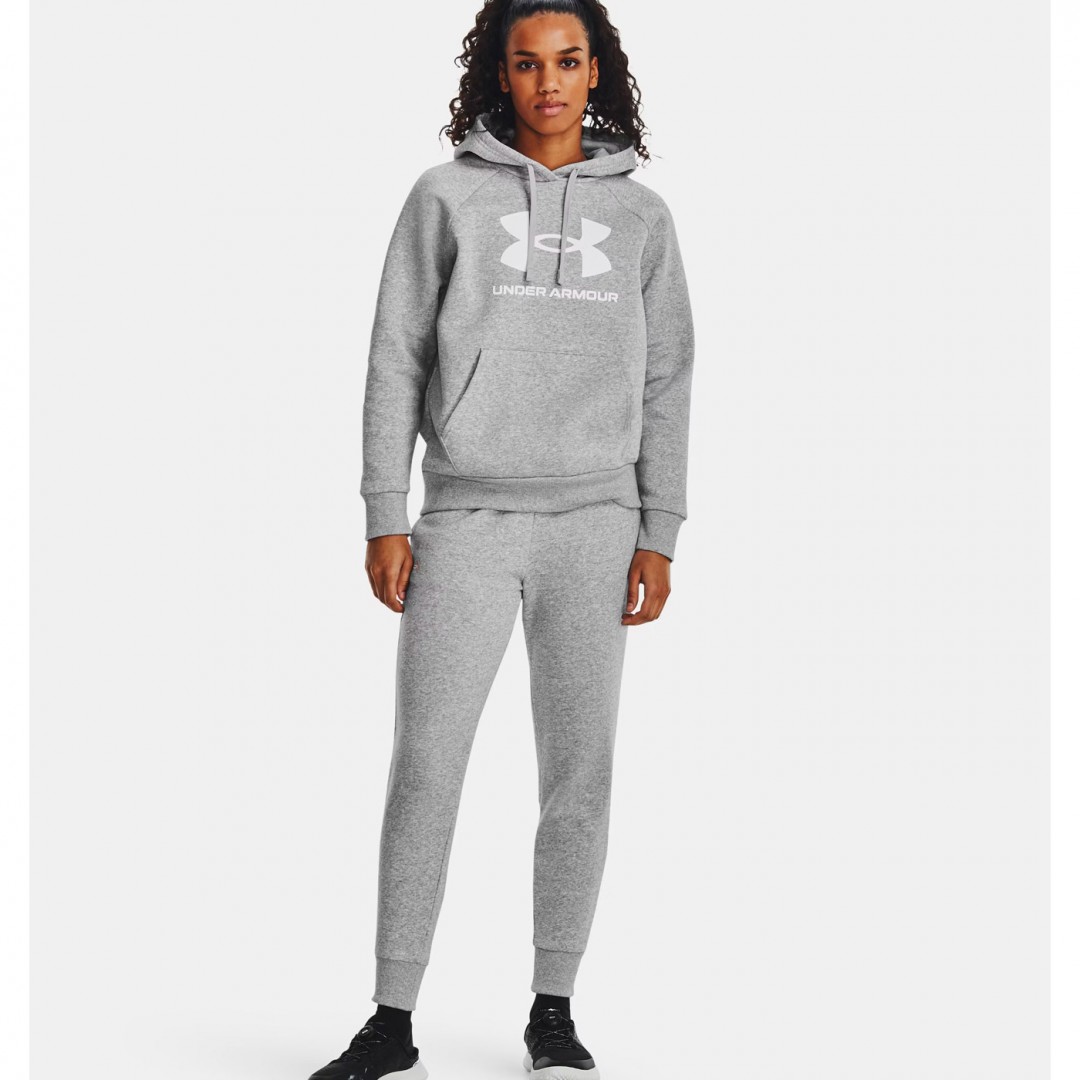 UNDER ARMOUR RIVAL FLEECE BIG LOGO HDY 1379501-012 Grey
