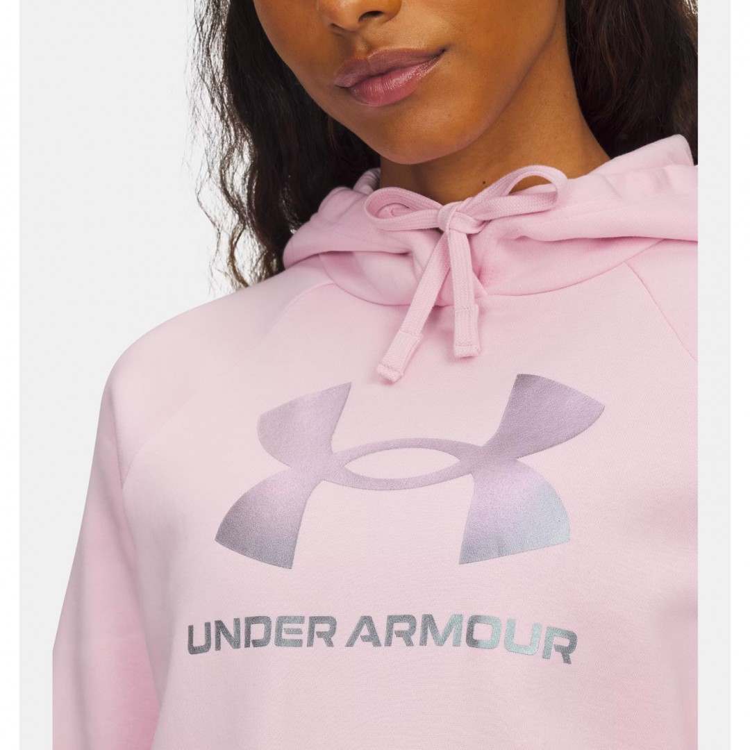 UNDER ARMOUR RIVAL FLC SHIMMER HDY 6003710-647 Ροζ