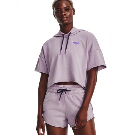 UNDER ARMOUR PROJECT ROCK SS RVL TERRY HDY 1376296-554 Purple