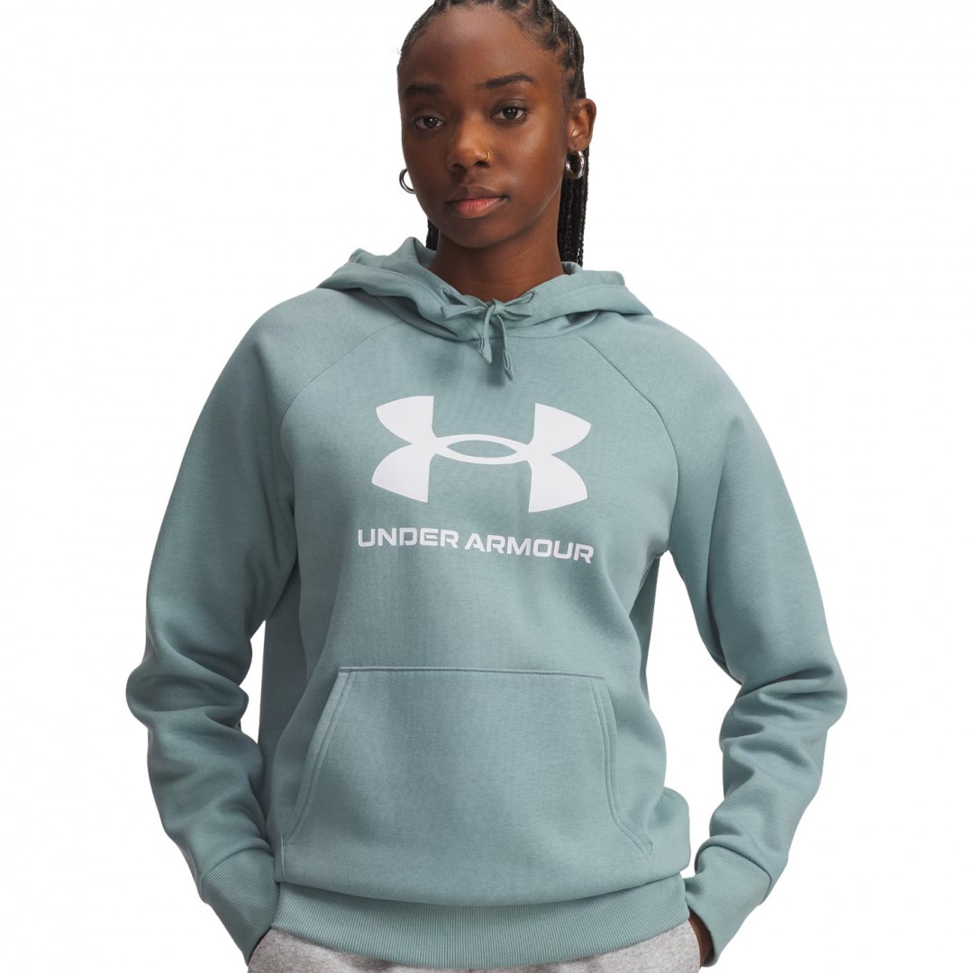 UNDER ARMOUR RIVAL FLEECE BIG LOGO HDY 1379501-323 Green