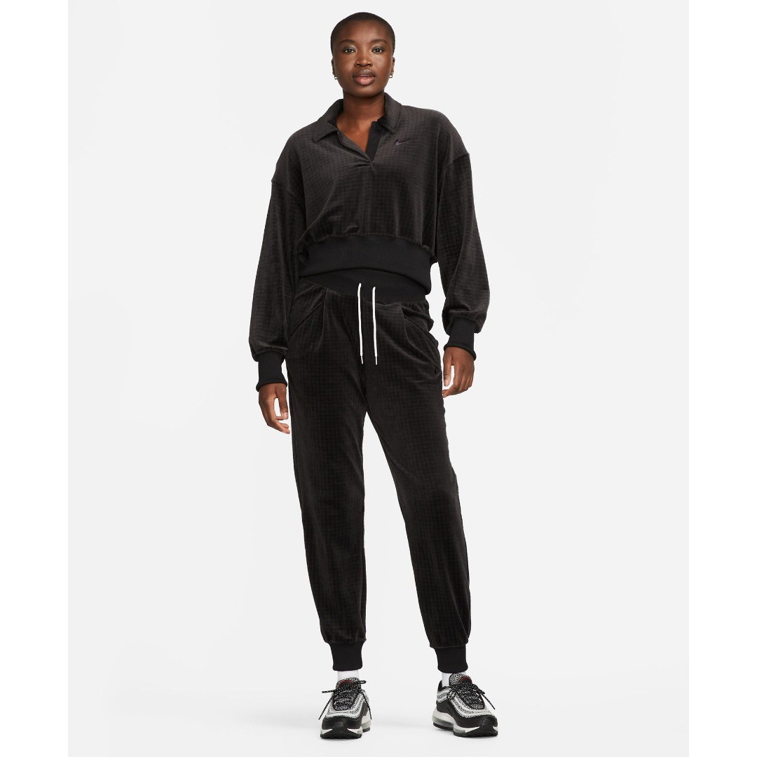 NIKE W NSW VLR POLO A1 DV7814-010 Μαύρο