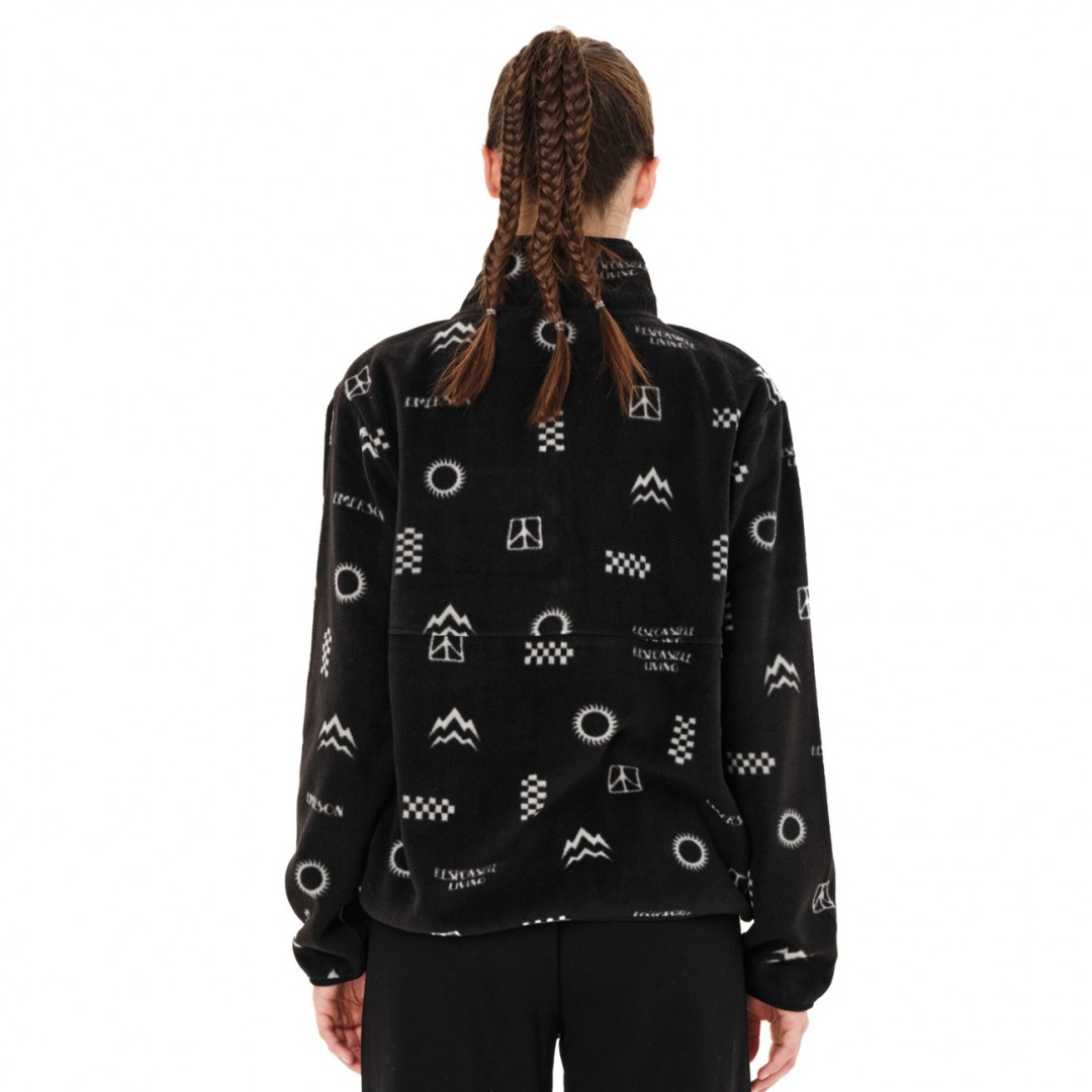 EMERSON WOMEN'S HALF ZIP FLEECE 262.EW28.141-PR634 BLACK Black