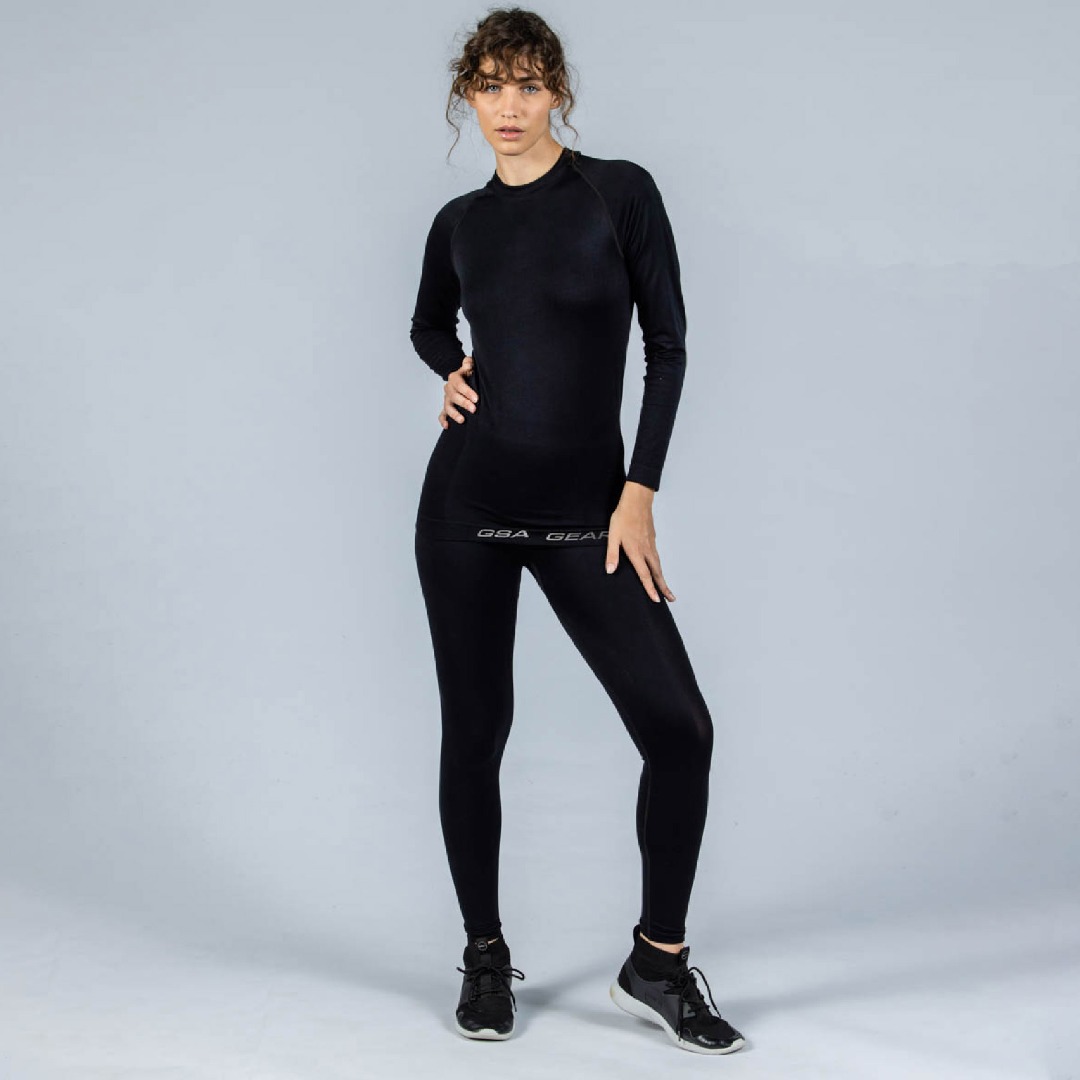 GSA SEAMLESS ULTRA THERMAL LONG SLEEVE TEE 1729146-BLACK Μαύρο