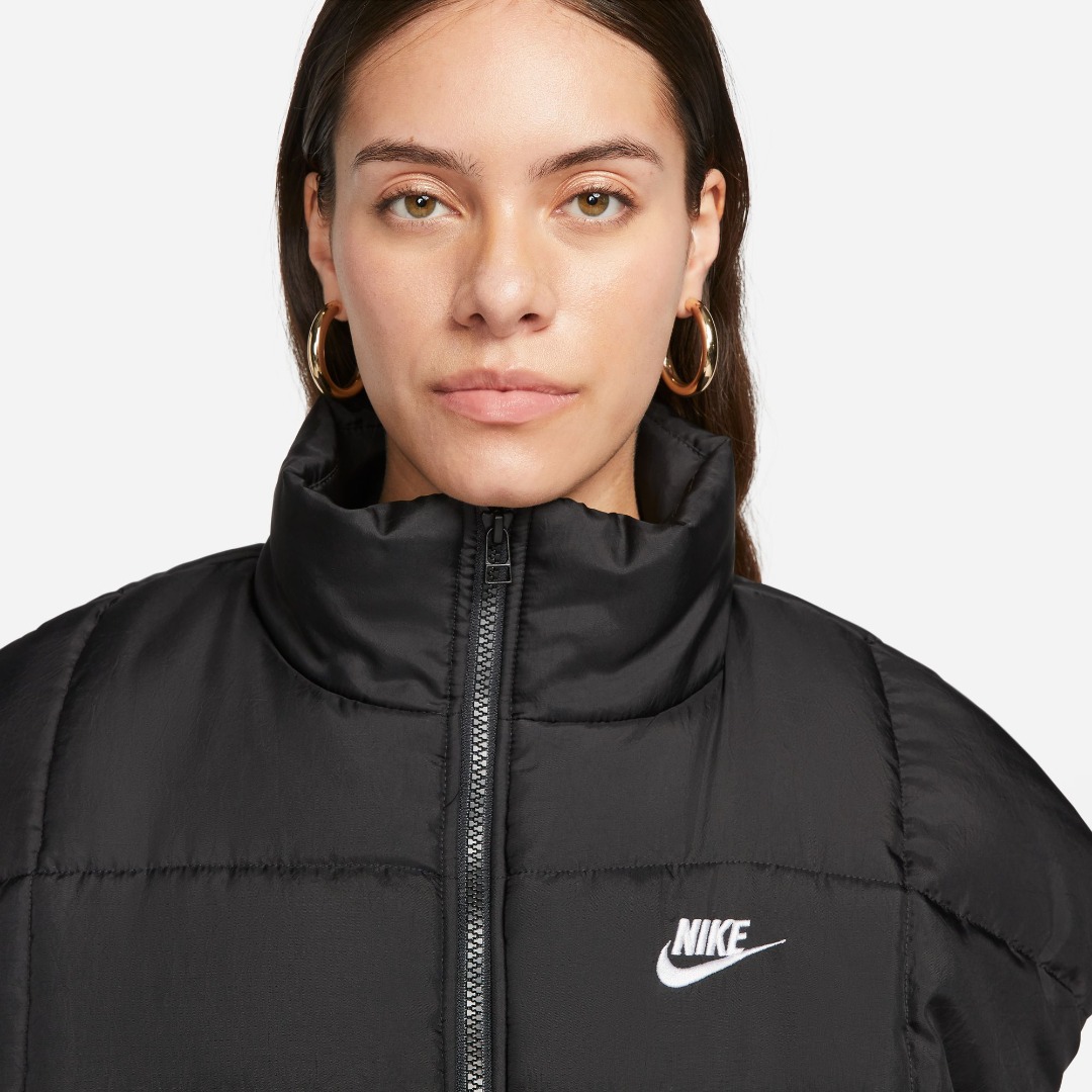 NIKE W NSW TF THRMR CLSC VEST FB7679-010 Μαύρο
