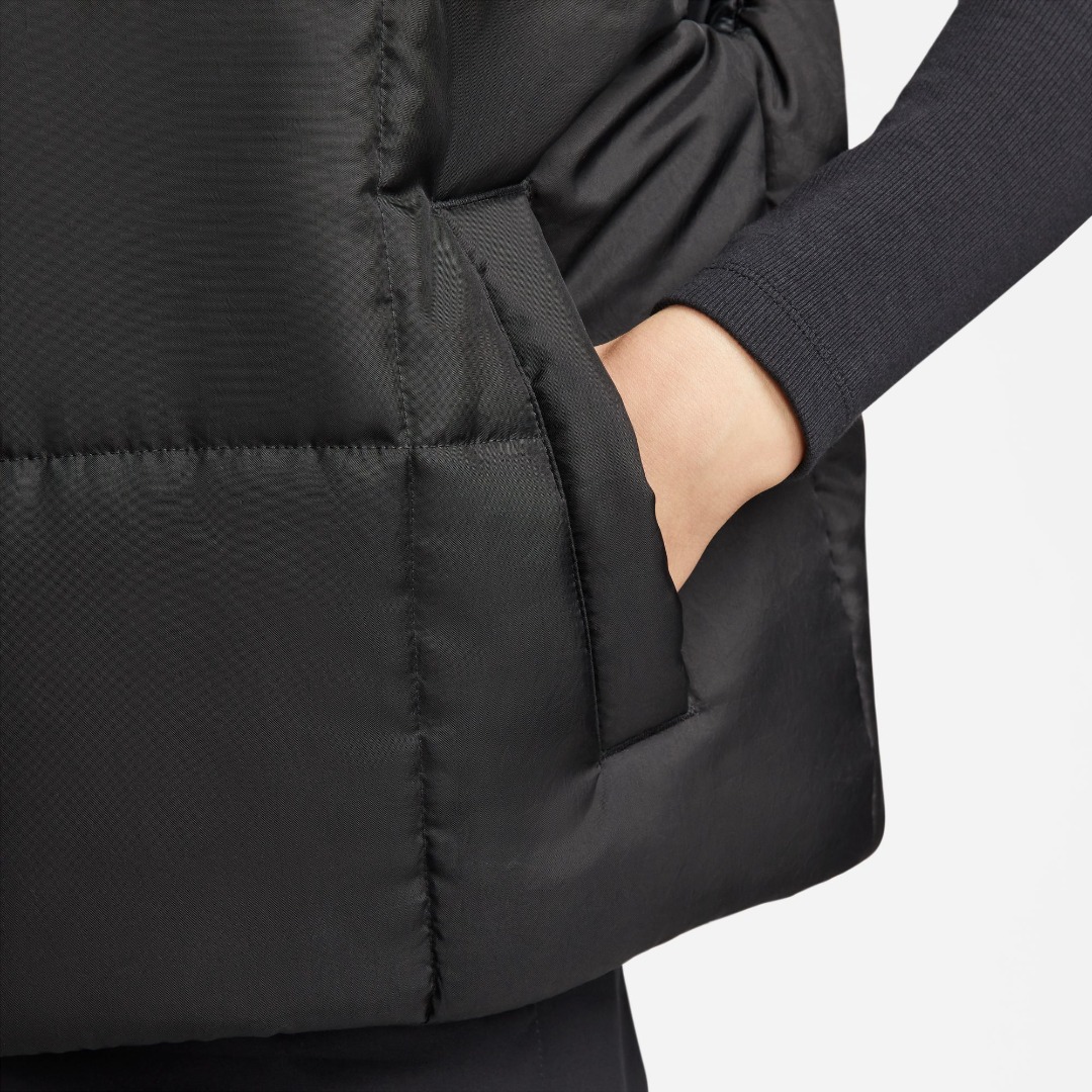 NIKE W NSW TF THRMR CLSC VEST FB7679-010 Μαύρο