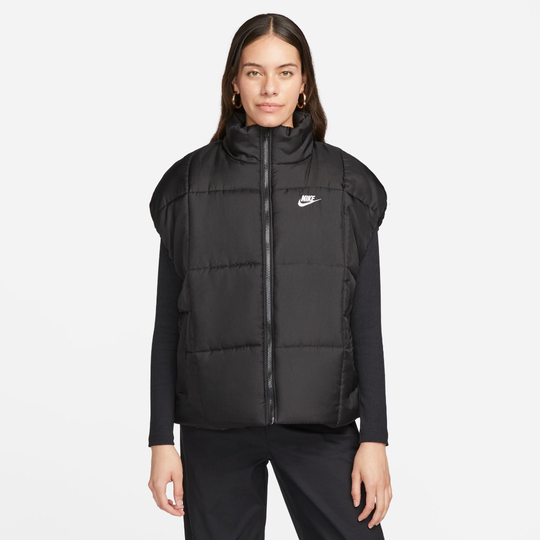 NIKE W NSW TF THRMR CLSC VEST FB7679-010 Μαύρο