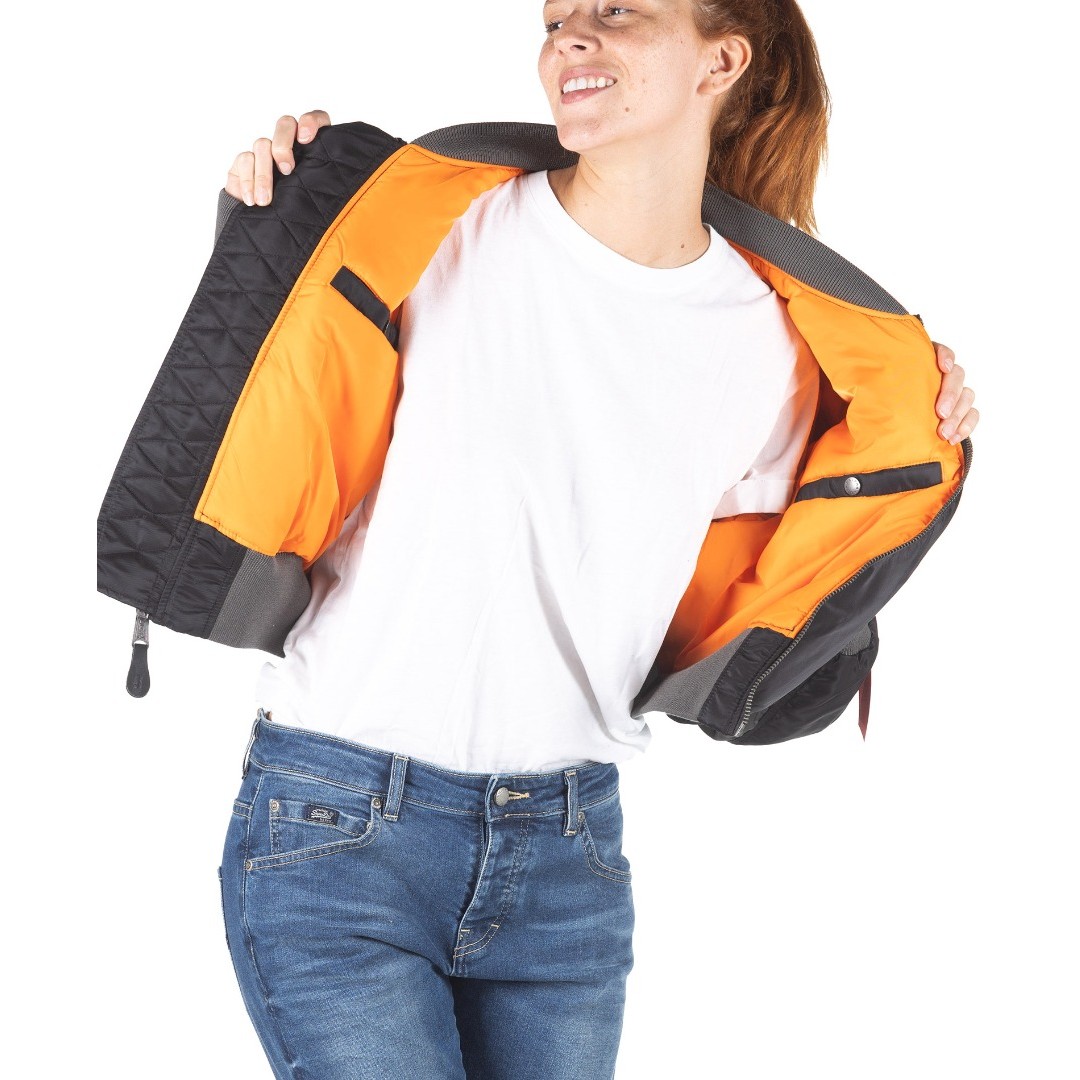ALPHA INDUSTRIES MA-1 CYBER WMN 108008-03 Μαύρο