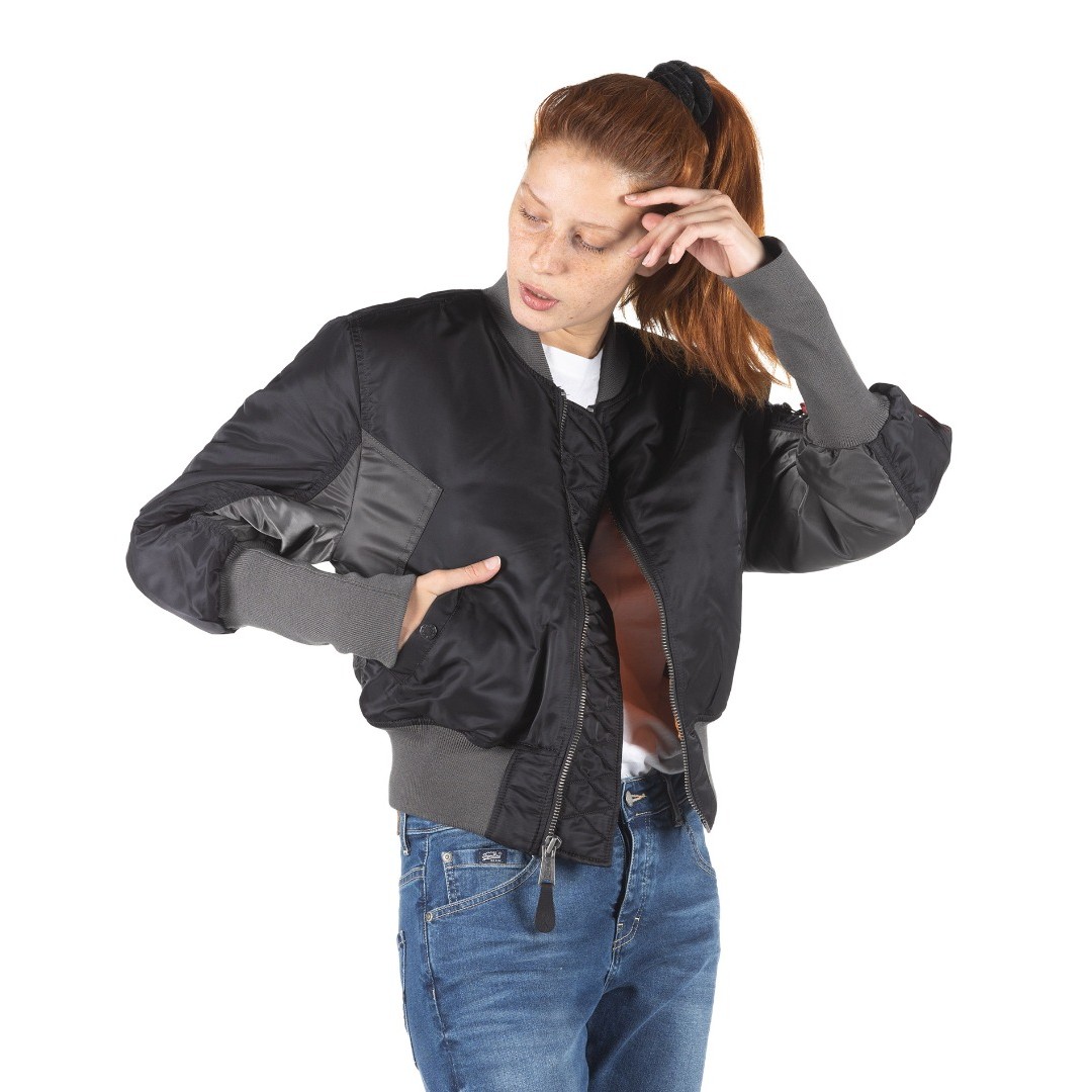 ALPHA INDUSTRIES MA-1 CYBER WMN 108008-03 Μαύρο
