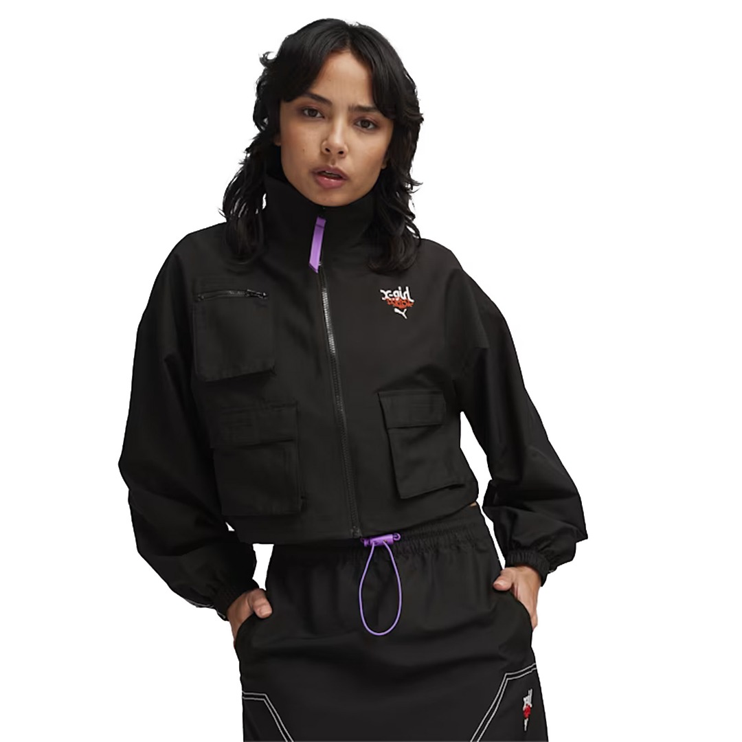 PUMA X X-GIRL WOVEN JACKET 624709-01 Μαύρο