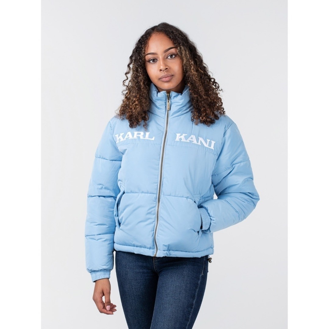 KARL KANI RETRO REVIRSIBLE PUFFER JACKET KW223-042-1-LIGHT BLUE Colorful