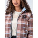 KARL KANI RETRO REVIRSIBLE PUFFER JACKET KW223-042-1-LIGHT BLUE Colorful Image 8