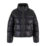 KARL KANI SERIF CROP PU PUFFER JACKET KW243-032-1-BLACK Μαύρο Εικόνα 1
