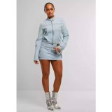 KARL KANI RETRO TM DENIM BIKER JACKET KW251-021-1-BLUE Jeans Image 2