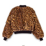 GRIMEY WESTBOUND FUR GIRL BOMBER JACKET GGBJ118-LPD Brown Image 6