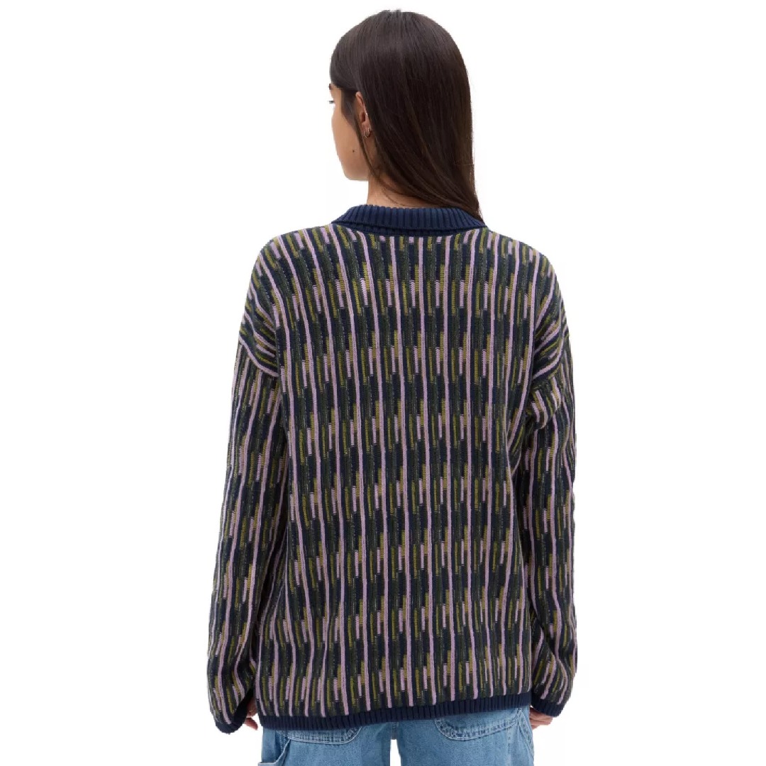 VANS ALTA CHUNKY KNIT CARDIGAN VN000F6ZLKZ-LKZ Colorful