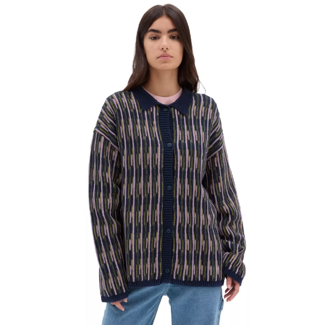 VANS ALTA CHUNKY KNIT CARDIGAN VN000F6ZLKZ-LKZ Colorful