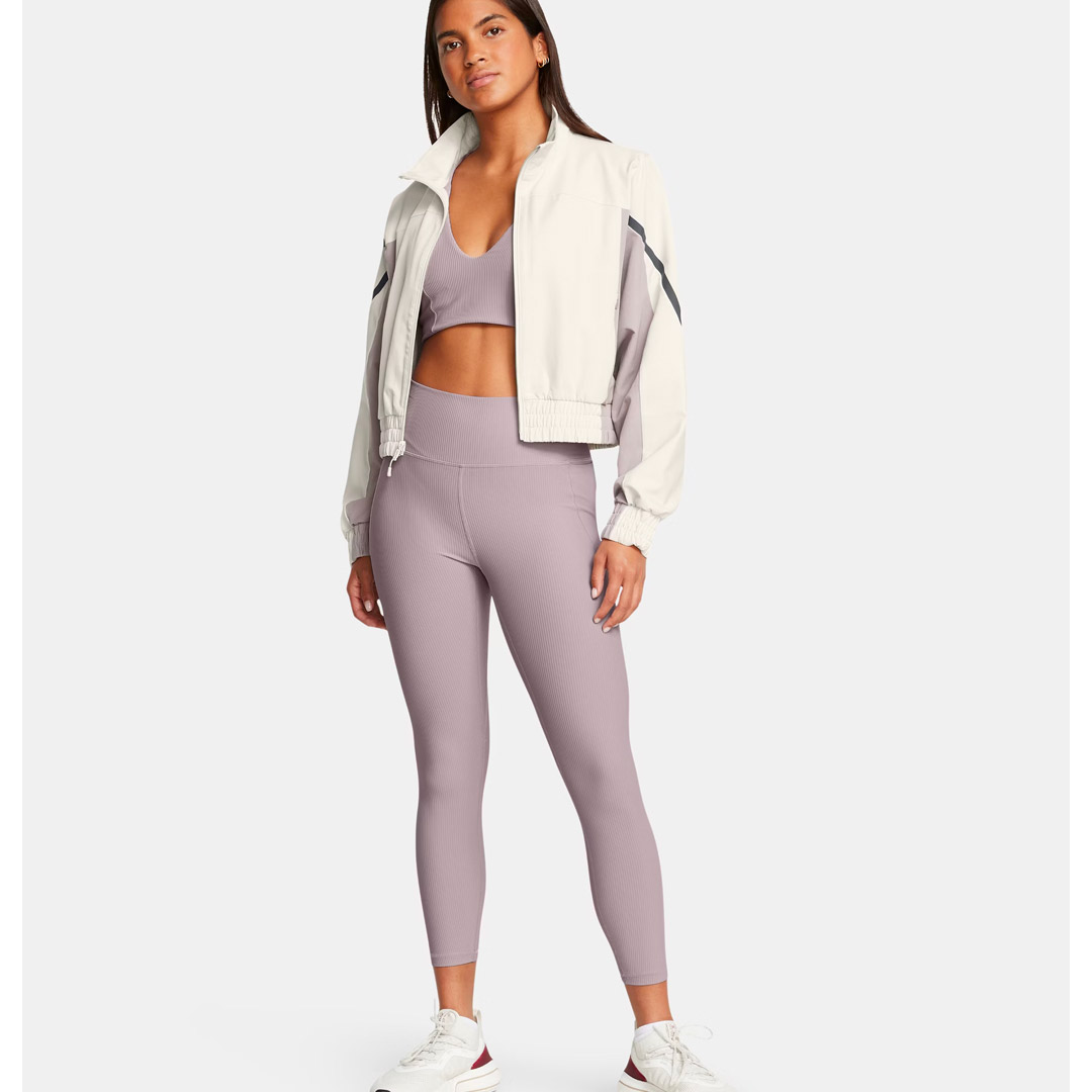 UNDER ARMOUR UNSTOPPABLE CROP JACKET 1386479-110 Ecru