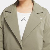 JORDAN W J FLIGHT TRENCH JACKET DR0549-351 OLIVE Image 1