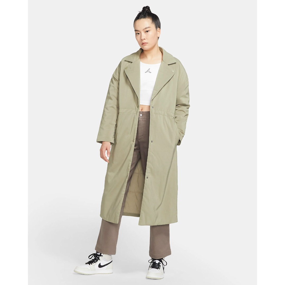 JORDAN W J FLIGHT TRENCH JACKET DR0549-351 OLIVE