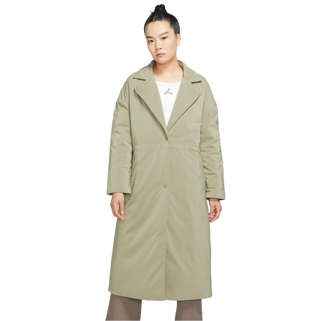 JORDAN W J FLIGHT TRENCH JACKET DR0549-351 OLIVE