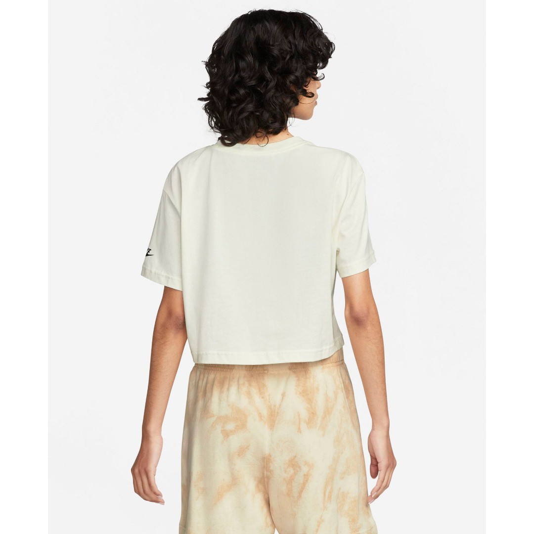 NIKE W NSW TEE CROP FW DQ3309-133 Εκρού