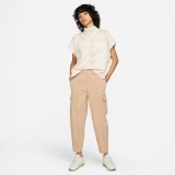 NIKE W NSW WASH JRSY TOP DM6710-126 Εκρού Εικόνα 2
