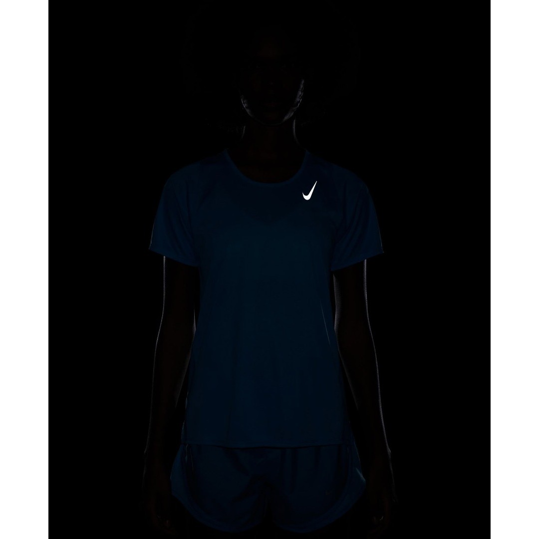 NIKE W NK DF RACE TOP SS DD5927-416 Τιρκουάζ
