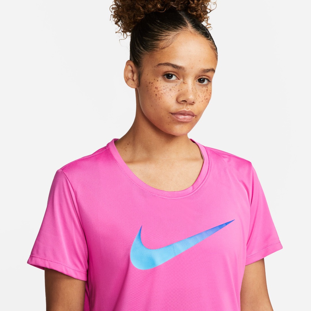 NIKE W NK ONE DF SWSH HBR SS DX1025-623 Φούξια