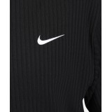 NIKE W NSW RIB JRSY SS TOP DV7870-010 Μαύρο Εικόνα 1