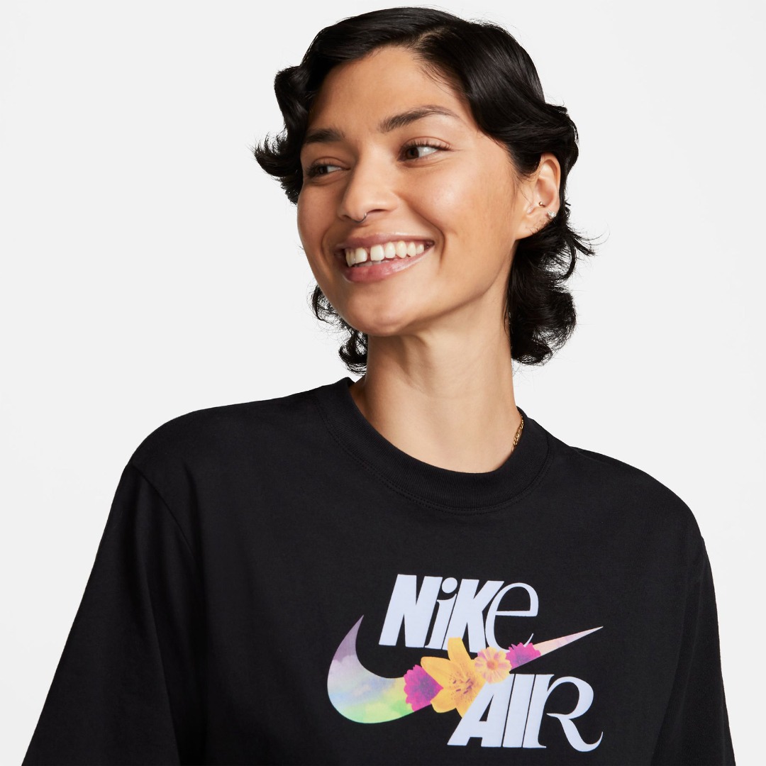 NIKE W NSW TEE OC 3 BOXY FB8191-010 Μαύρο
