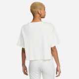 NIKE W NSW RIB JRSY SS TOP DV7870-133 Εκρού Εικόνα 0