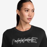 NIKE W NK PRO SS CRP TEE FA24 HF0762-010 Μαύρο Εικόνα 1