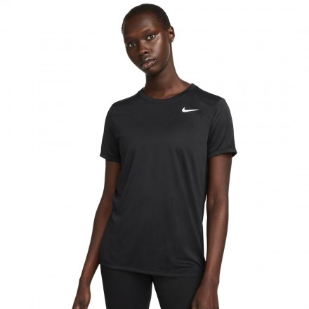 NIKE W NK DF TEE RLGD LBR DX0687-010 Μαύρο