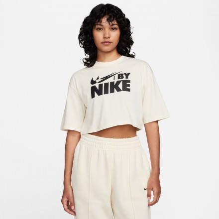NIKE W NSW CROP TEE GLS FZ4635-113 Εκρού