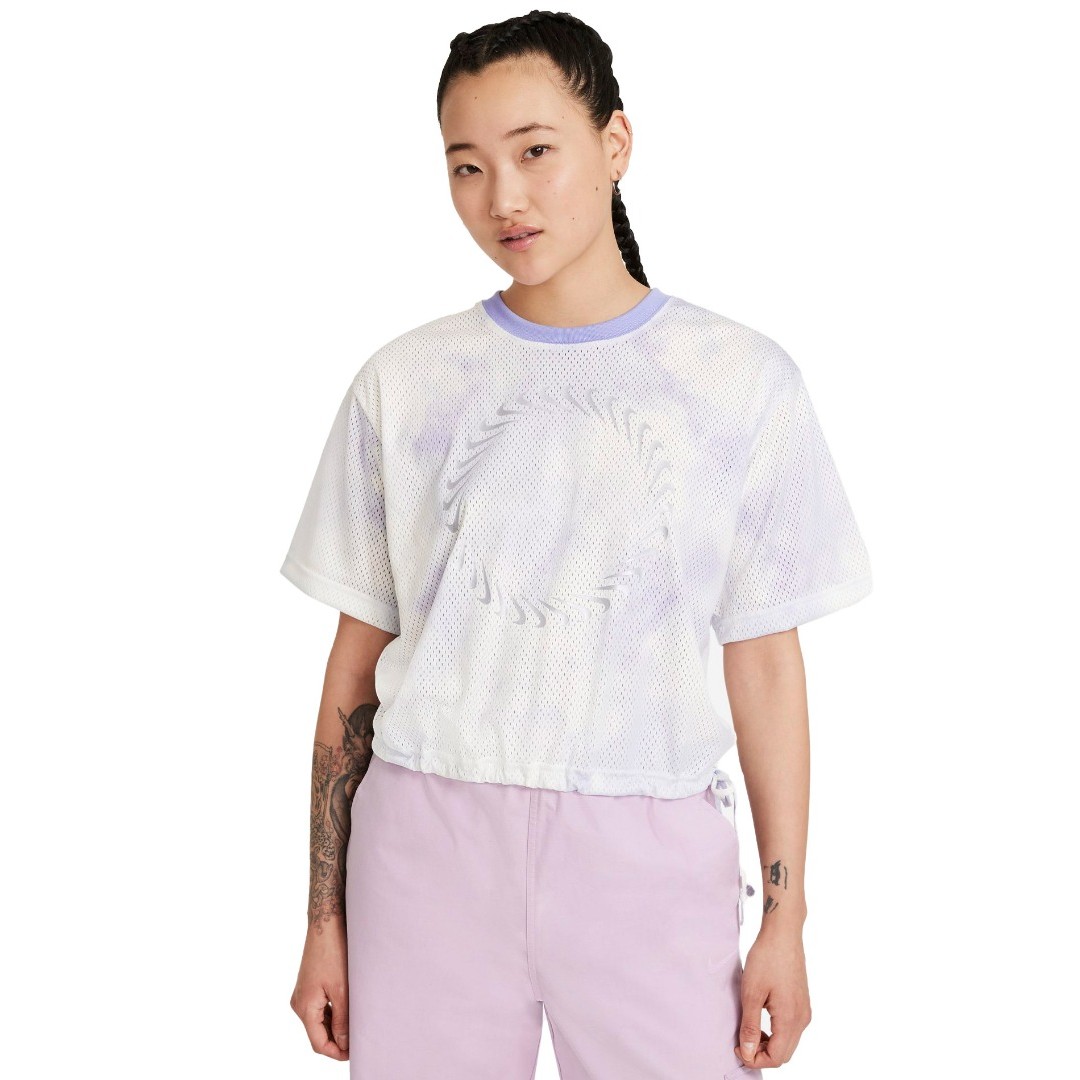 NIKE W NSW ICN CLSH TOP MESH AOP CZ9324-569 Μωβ