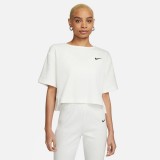 NIKE W NSW RIB JRSY SS TOP DV7870-133 Εκρού Εικόνα 