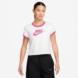 NIKE W NSW SS RINGER TEE VNTG RUN IF4072-101 Λευκό Εικόνα 