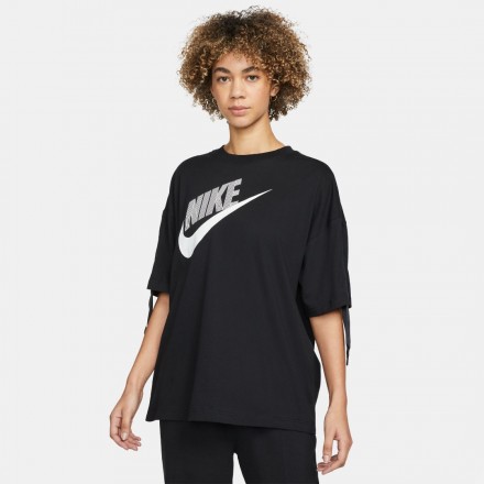 NIKE W NSW SS TOP DNC DV0335-010 Μαύρο