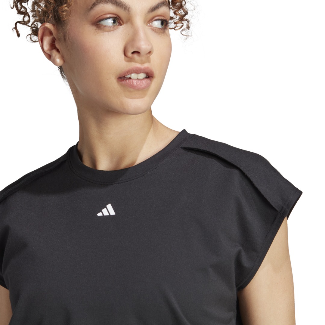 adidas Performance POWER CROP T IA1034 Μαύρο