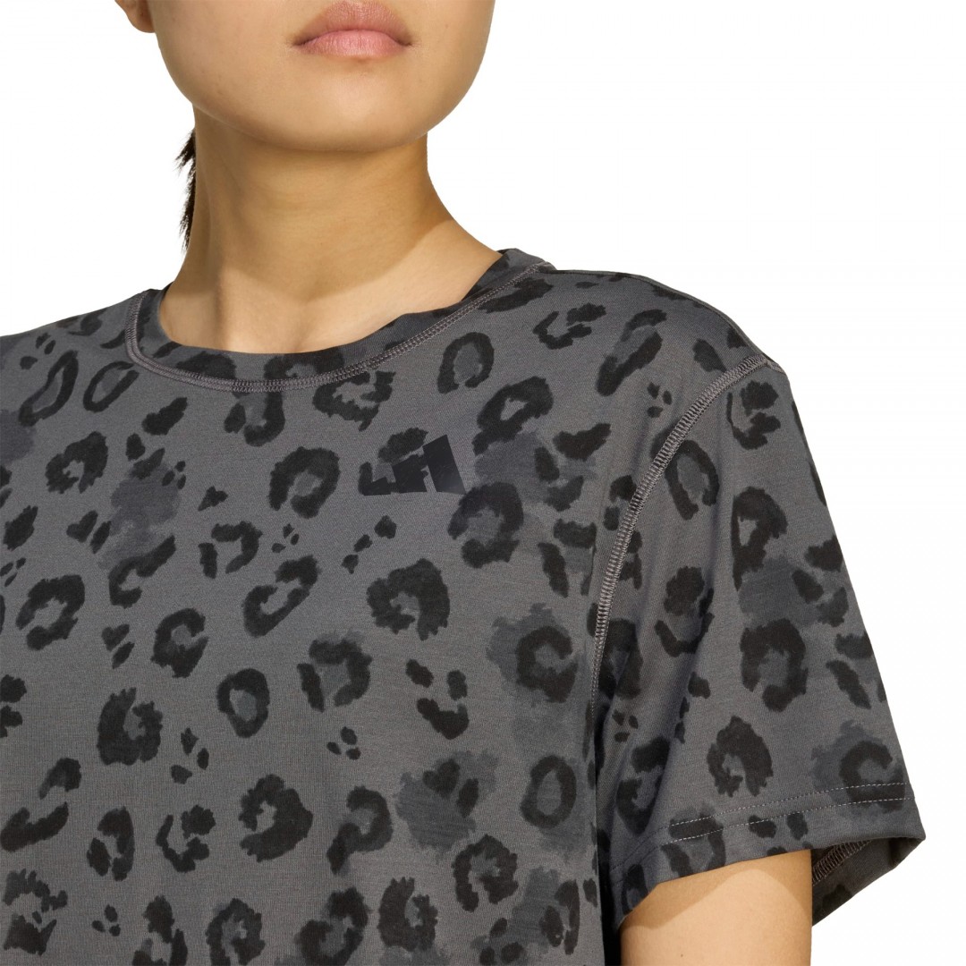 adidas Performance WE T-SHIRT AOP JN2646 Ανθρακί