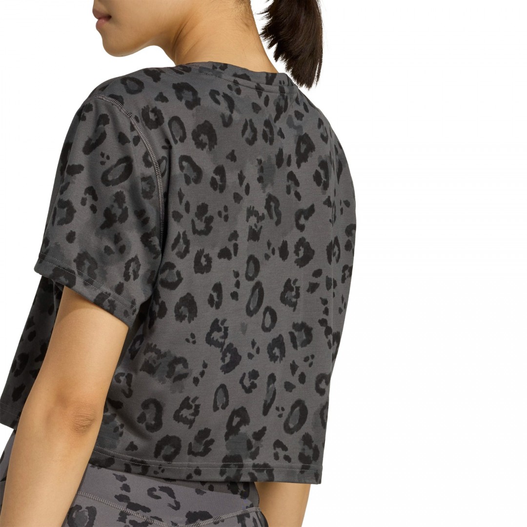 adidas Performance WE T-SHIRT AOP JN2646 Ανθρακί