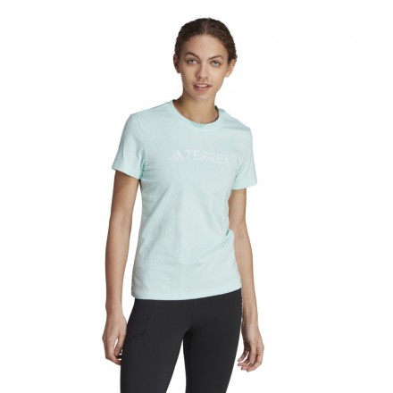 adidas Performance W LOGO TEE HY1713 Turquoise