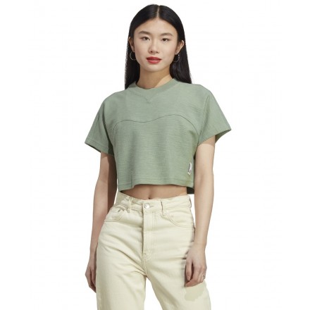 adidas Sportswear W LNG LW FT TEE HZ1607 Πράσινο