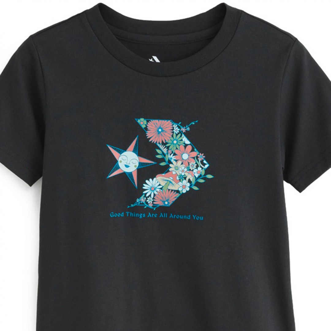 CONVERSE NATURE STAR CHEVRON T-SHIRT 10027752-A01 Λευκό