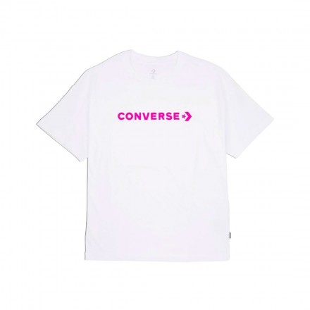 CONVERSE OVERSIZED WORDMARK T-SHIRT 10026044-A05 Λευκό