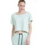 BODYTALK "REAL" WOMEN'S CROP TOP 1201-904128-00429 Turquoise Image 