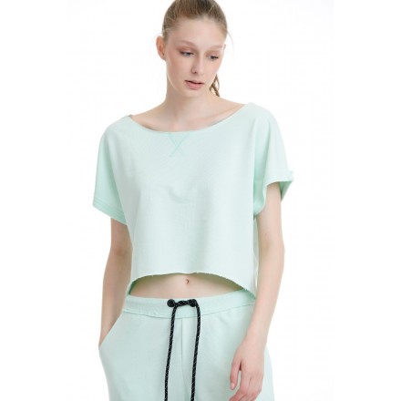 BODYTALK "REAL" WOMEN'S CROP TOP 1201-904128-00429 Turquoise