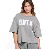 BODYTALK T-SHIRT LOOSE 1241-904828-00209 Κhaki Image 