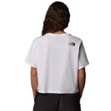 THE NORTH FACE W SS EASY RELAXED CROPPED TEE NF0A8A6HFN4-FN4 Λευκό Εικόνα 0