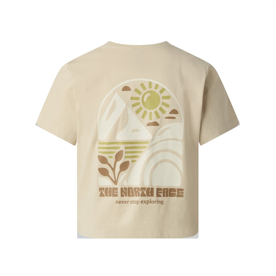 THE NORTH FACE W SUN REGULAR CUTIE TEE NF0A8GQSDOM-DOM Ecru